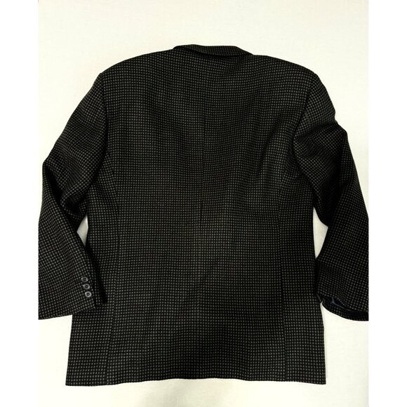 Mani Mens Suit Coat 43R Blazer Made in Italy 100% Pure Virgin Wool Navy - Picture 6 of 14